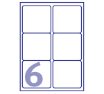Box of 150 address labels Inkjet 99.1 x 93.1 mm White J8166-25