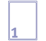 Etiquette Avery amovible L4735REV-25 210x297mm A4 25 pièces