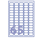 Etiquette Avery J8651-10 38,1x21,2mm blanc 650 pièces