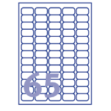 Etiket Avery J8651-10 38.1x21.2mm wit 650 etiketten
