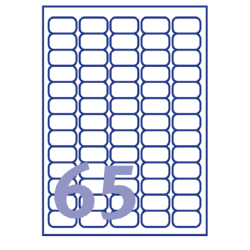 Etiquette Avery J8651-10 38,1x21,2mm blanc 650 pièces