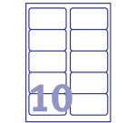 Etiket Avery J8173-25 99.1x57mm wit 250 stuks