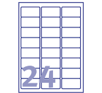 Etiket Avery J8159-25 63.5x33.9mm wit 600stuks