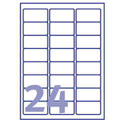 Address label for Inkjet  63.5 x 33.9 Avery white - Box of 600