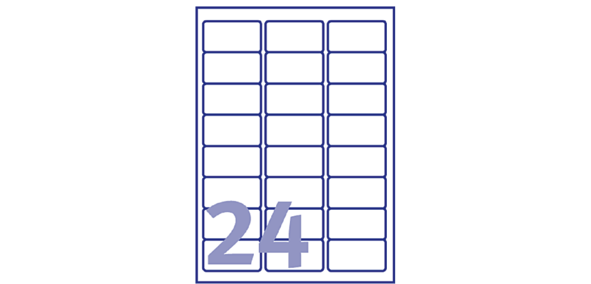 Address label for Inkjet  63.5 x 33.9 Avery white - Box of 600