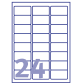 Etiket Avery J8159-25 63.5x33.9mm wit 600stuks