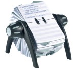 Kartenständer Durable 2416 Telefonindex 72x104mm schwarz