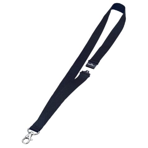 Cordon textile Durable 8137 avec mousqueton noir