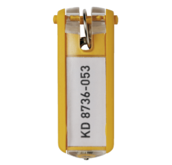 DE_DURABLE PORTE-CLES JAUNE P6