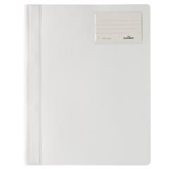 Chemise à lamelle Durable A4 PVC porte-étiquette blanc