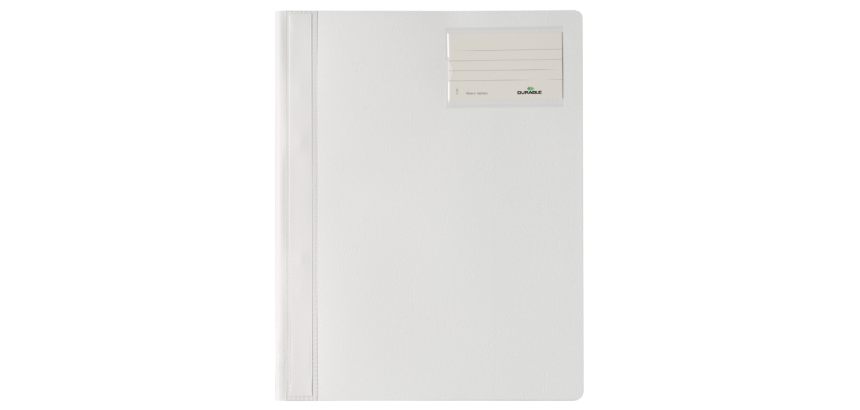 Chemise à lamelle Durable A4 PVC porte-étiquette blanc