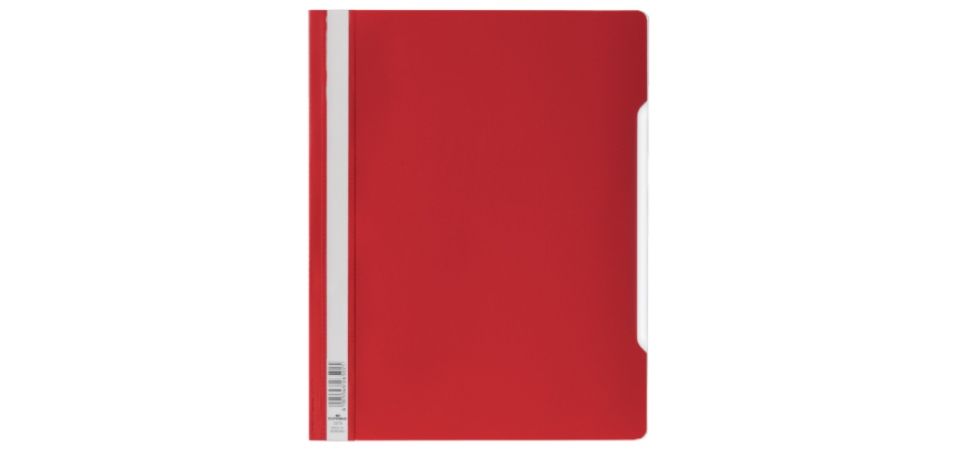 Chemise à lamelle Durable A4 PVC rouge
