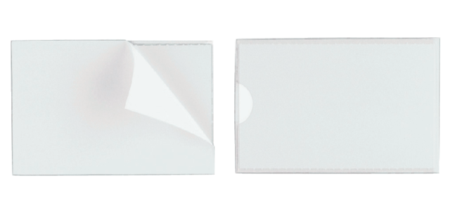Porte-étiquette Durable Pocketfix 75x18mm adhésif 10 pièces