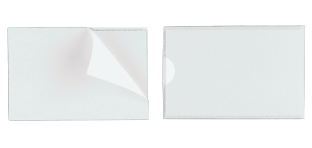 Durable Pocketfix Label Holder 75x18mm Adhesive 10 Pieces