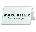 Durable name badge 8051 52x100mm transparent