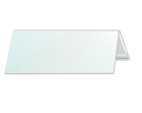 Tafelnaambord Durable 8053 105x297mm transparant