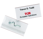 Badge Durable 8006 met speld 30x60mm