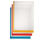 Leitz Premium A4 PP Sleeve Model L 0.15mm Color-Edged Transparent 6 Pieces