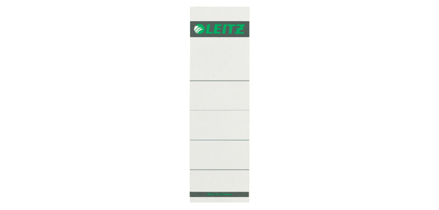 Rückenschild Leitz Groß 57x191mm grauer Karton 10 Stück