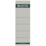 Rugetiket Leitz breed/kort 62x192mm zelfklevend grijs 10 stuks