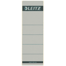 Rugetiket Leitz breed/kort 62x192mm zelfklevend grijs