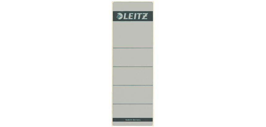 Rückenschilder Leitz Groß 62x192mm selbstklebend grau 10 Stück