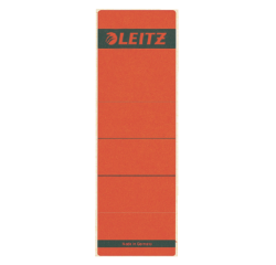 Rugetiket Leitz breed/kort 62x192mm zelfklevend rood 10 stuks