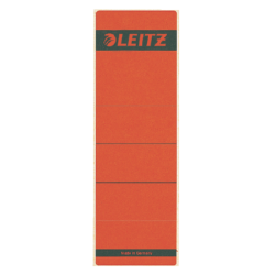 Rugetiket Leitz breed/kort 62x192mm zelfklevend rood 10 stuks