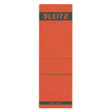 Etiquette dorsale Leitz Large/courte 62x192mm adhésive rouge 10 pièces