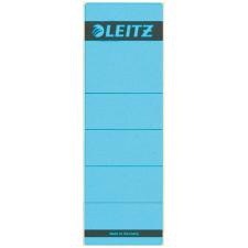 Rugetiket Leitz breed/kort 62x192mm zelfklevend blauw 10 stuks