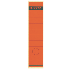 Rugetiket Leitz breed/lang 62x285mm zelfklevend rood 10 stuks