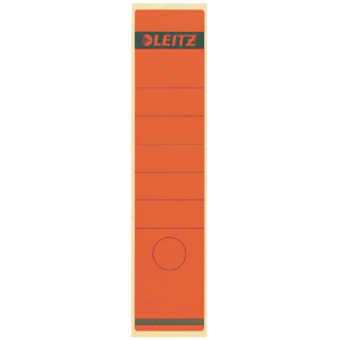 Etiquette dorsale Large Leitz 62x285mm autocollante rouge