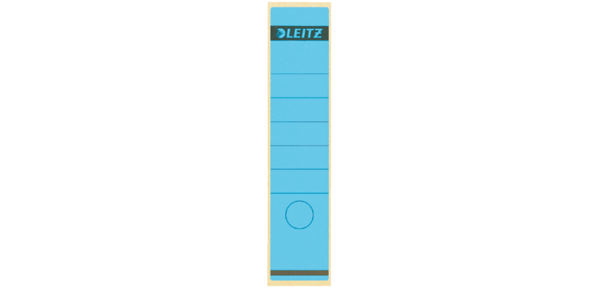 Etiquette dorsale Leitz Large/courte 62x285mm adhésive bleu 10 pièces