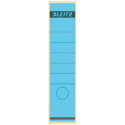 Rugetiket Leitz breed/lang 62x285mm zelfklevend blauw