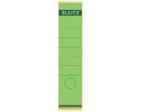 Rugetiket Leitz breed/lang 62x285mm zelfklevend groen 10 stuks