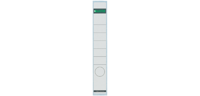 Etiquette dorsale Leitz Small/longue 39x285mm autocollante blanc 10 pièces