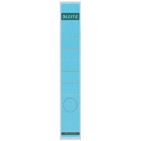 Rugetiket Leitz smal/lang 39x285mm zelfklevend blauw