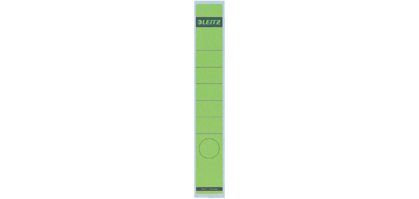 Leitz Back Label 39x285mm narrow/long adhesive green
