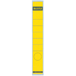 Etiquette dorsale Leitz 39x285mm adhésive étroite/longue jaune