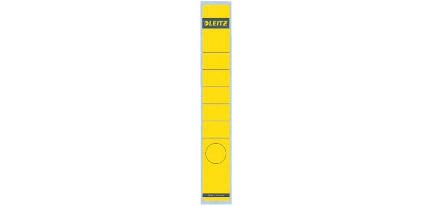 Leitz Spine Label 39x285mm narrow/long adhesive yellow