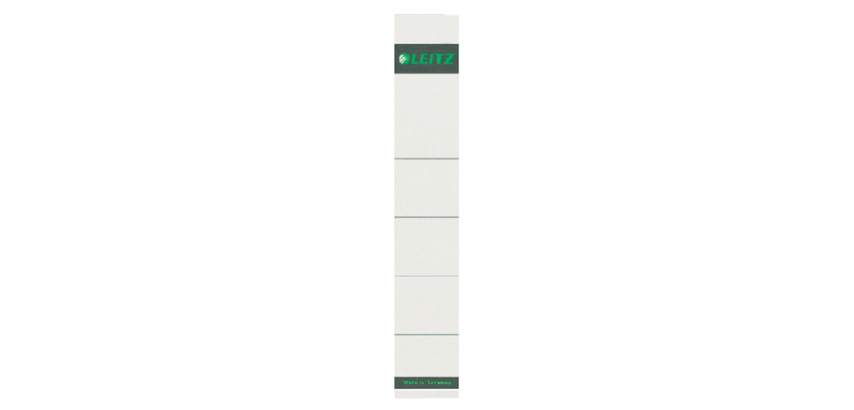 Leitz Rückenschild Smal 32x191mm zum Einlegen grau 10 Stück