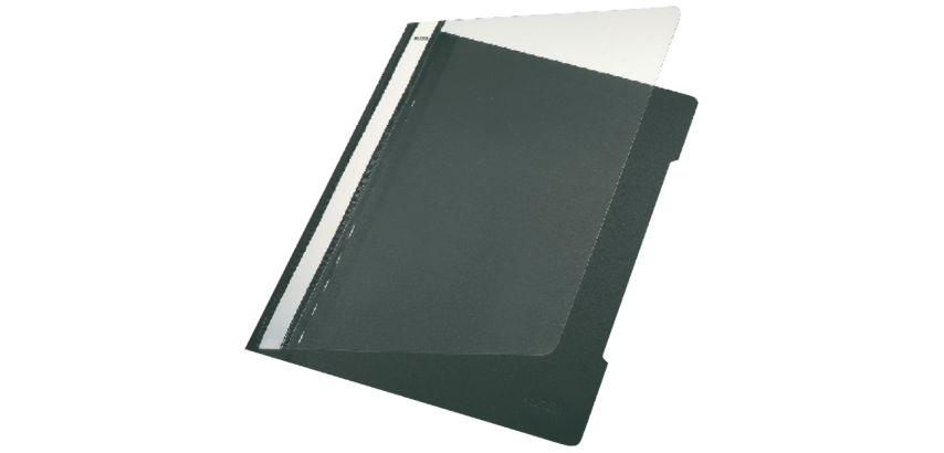 Leitz Standard A4 PP Recyclingmappe mit Lasche schwarz