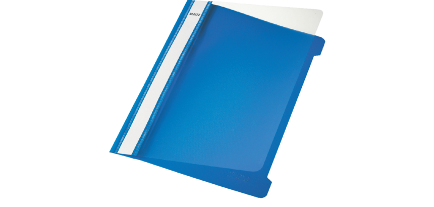 Chemise à lamelle Leitz standard A5 PP recyclé bleu
