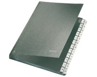 Bureaumap Leitz A4 A-Z internationaal karton zwart