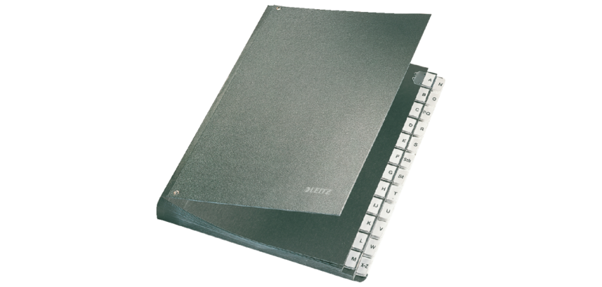 Leitz A4 A/Z International Black Cardboard Sorter