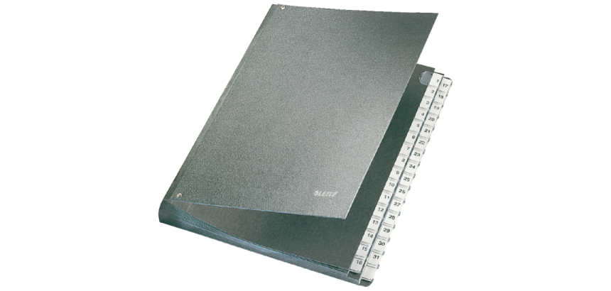 Bureaumap Leitz 1-31 270x354x345mm hardboard zwart