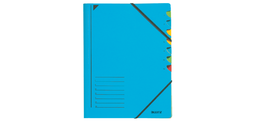Leitz sorter 7 blue cardboard dividers
