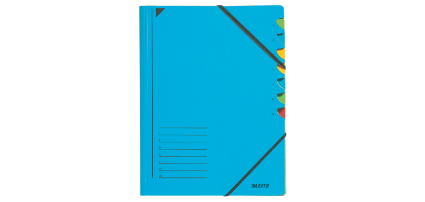 Leitz sorter 7 blue cardboard dividers