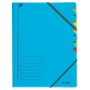 Sorteermap Leitz 7 tabbladen karton blauw