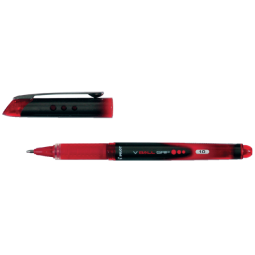 Rollerpen PILOT V-Ball grip breed rood